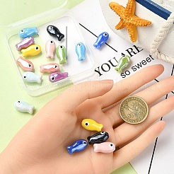 18шт 9 цвета фарфоровые керамические бусины ручной работы нити&nbsp;PORC-YW0001-16