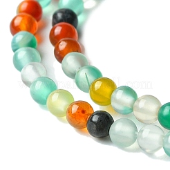 Естественно агат круглый шарик нити&nbsp;X-G-A130-3mm-K03