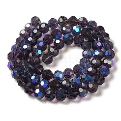 Гальванизируйте прозрачное стекло бисер нитей&nbsp;EGLA-A035-T10mm-L15