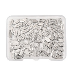 100 шт. 5 стиля подвески из нержавеющей стали 304&nbsp;STAS-FP0001-04