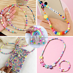 560шт 14 цвета непрозрачные акриловые бусины&nbsp;SACR-TA0001-47