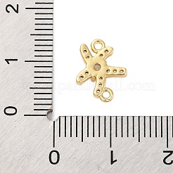 Подвески/звенья из латуни с прозрачным кубическим цирконием&nbsp;LS-FIND-L019-07G-05