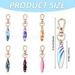 7 шт. брелки из эмалированного сплава&nbsp;HJEW-YW00213