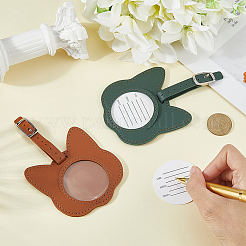 2 шт. багажных бирок из искусственной кожи 2 цветов&nbsp;AJEW-CL0002-59A