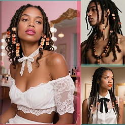 100шт деревянные окрашенные бусины с принтом&nbsp;WOOD-YW0001-56