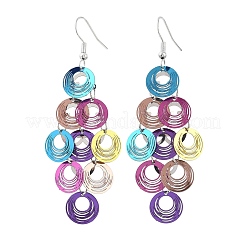 Серьги-подвески из нержавеющей стали 430 пробы&nbsp;EJEW-B157-01C