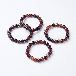 Полосатые агатовые / полосатые агатовые вышитые бисером браслеты&nbsp;BJEW-I254-10mm-11