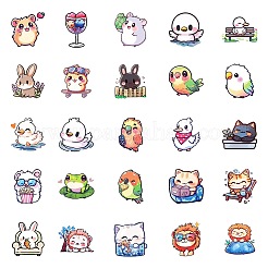 50шт. бумажные наклейки с изображением животных из мультфильмов&nbsp;LS-STIC-C012-01