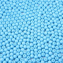 Непрозрачная выпечка окрашены стеклянные бусины&nbsp;DGLA-T004-03A