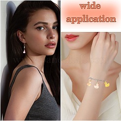 40шт 8 цвета прозрачные подвески из смолы&nbsp;RESI-SZ0003-27