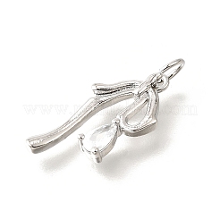 Латунные микро проложить кубического циркония подвески&nbsp;KK-V008-13P-03