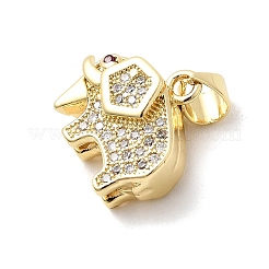 Латунные микро проложить кубического циркония подвески&nbsp;KK-H529-46G