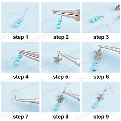 Изготовление сережек своими руками на тему океана&nbsp;DIY-SC0011-87