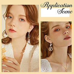 Латунные клипсы серьги&nbsp;FIND-SC0013-11G