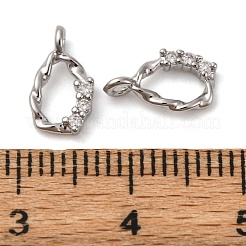 Латунные микро проложить кубического циркония подвески&nbsp;KK-P308-48P