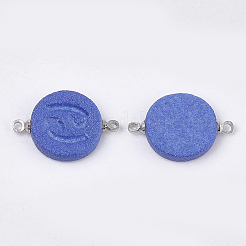 Соединители звеньев фарфора ручной работы&nbsp;PORC-T002-124F