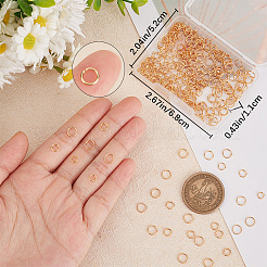 300 шт. 3 стиля латунных открытых соединительных колец KK-BBC0008-74