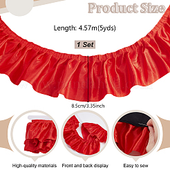 Плиссированные атласные ленты&nbsp;SRIB-GA0001-20A