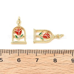 Латунь эмаль подвески&nbsp;KK-L237-009G