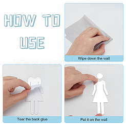 Акриловые наклейки для унитаза&nbsp;DIY-WH0569-66A-01