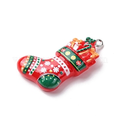 Рождественские подвески из непрозрачной смолы&nbsp;LS-RESI-A049-05O