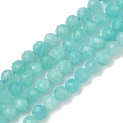 Природных амазонит бисер нитей&nbsp;G-B168-A13-4mm