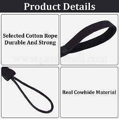 2 шт. брелок для ключей из коровьей кожи&nbsp;AJEW-CL0001-80A