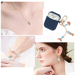 Подвески из непрозрачной смолы и ореха&nbsp;RESI-SC0001-31