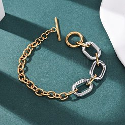 201 браслет-цепочка из нержавеющей стали&nbsp;BJEW-P378-01B-A