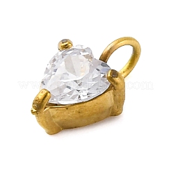 Подвески из нержавеющей стали 304 с микропаве из кубического циркония&nbsp;STAS-U042-02A-G