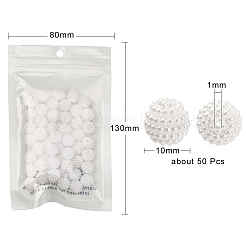 50 шт. Искусственный жемчуг акриловые бусины&nbsp;OACR-YW0001-11B