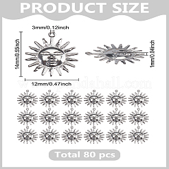 80 шт. подвески из нержавеющей стали 304&nbsp;STAS-LP0003-79