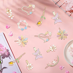 4 сумка 2 стиля заколки для волос из сплава и смолы&nbsp;PHAR-SC0001-005