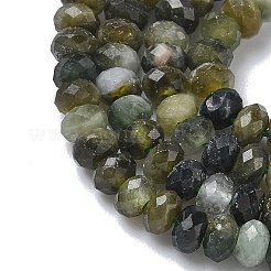 Бусы из натурального зеленого турмалина&nbsp;G-L651-B05-4x2mm-02