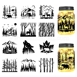 12 стильная бумага для силуэта&nbsp;AJEW-WH0345-0005