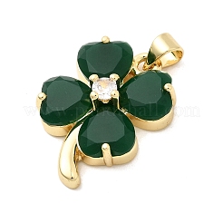 Латунь стекло кулоны&nbsp;KK-H529-40G-02