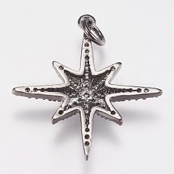 Латунные микро проложить кубического циркония подвески&nbsp;ZIRC-E145-52B