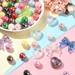 Наборы для самостоятельного изготовления украшений из акриловых бусин в виде банта&nbsp;DIY-YW0010-82