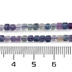 Природных красочные флюорита бисер нитей&nbsp;G-P553-E01-02