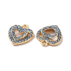 Панданты из сплава со стразами&nbsp;ALRI-O024-06G-02