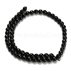Натуральный черный турмалин бисер нитей&nbsp;G-H329-D02-6mm