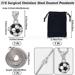 Подвески-футболки из хирургической нержавеющей стали 316 с эмалью&nbsp;DIY-BBC0002-16