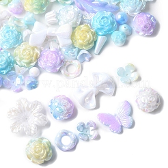 Радужное переливчатое покрытие акриловыми бусинами&nbsp;OACR-FS0001-99B