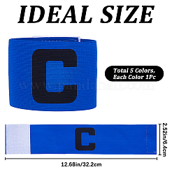 5шт. 5-х цветная нейлоновая повязка на руку&nbsp;AJEW-CN0001-93