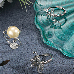 3 шт. 3 стиля регулируемых латунных колец&nbsp;FIND-SC0016-75