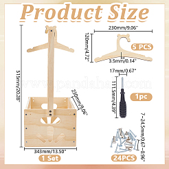Деревянные ящики для детского душа&nbsp;AJEW-WH0596-371A