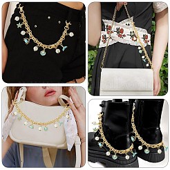 Ручки для сумок из железа и сплава с цепочкой в стиле морских животных и ракушками и крабами&nbsp;FIND-CJ00005