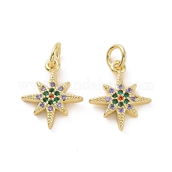 Латунные микро проложить кубического циркония подвески&nbsp;KK-E068-VF167