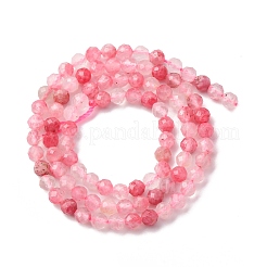 Природные родонит бисер нитей&nbsp;G-Z083-A01-4mm
