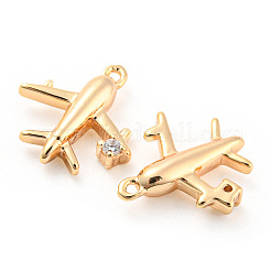 Латунные микро проложить кубического циркония подвески&nbsp;KK-E090-10G